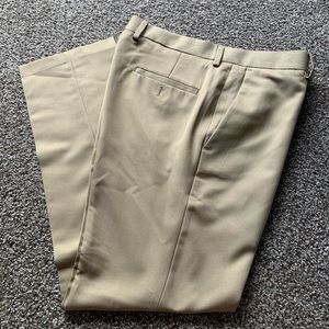 Mens 34W 30L Kenneth Cole Reaction Tan Dress Pants